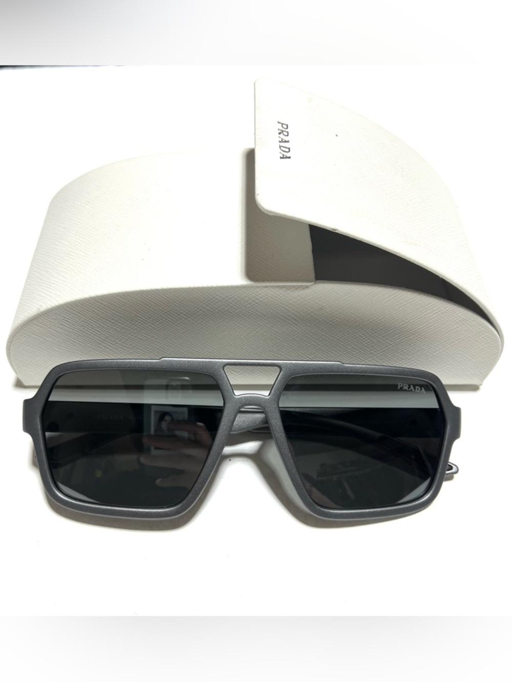 PRADA LINEA ROSSA Men's Polarized Sunglasses SPS A06 Gunmetal Grey